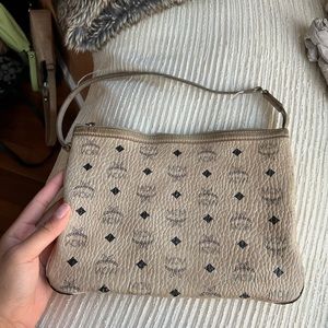 MCM Wristlet Zip Pouch
